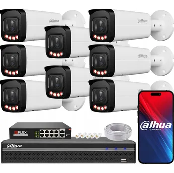 IP kamera Monitorovací sada DAHUA s 8 IP kamerami 6 Mpx IPC-HFW2649T-ZAS-IL TiOC PoE