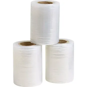 Obalový materiál Folie stahovací Stretch fixační 10 cm, 20 um, 150m návin, čirá, granát