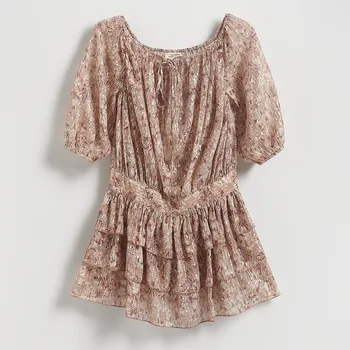 Dámské šaty Reserved - Zářivé mini šaty - vícebarevná - 593GW-MLC - 593GW-MLC-XS