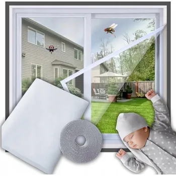 Síť proti hmyzu Moskytiéra do okna 150 cm x 180 cm