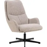 Otočné křeslo Bosley lounge béžové/černé