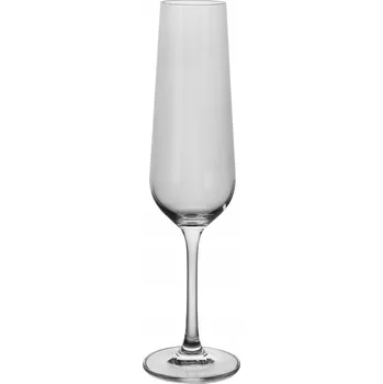 Sklenice Skleničky na šampaňské Bohemia Crystal Tori Titanium bezbarvé 210ml 1 ks
