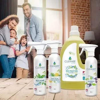 Prací gel CLEANEE Testovací sada - EKO Prací gel a 100% přírodní čističe