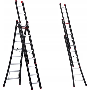 Žebřík Žebříky žebřík hliníkový multifunkční 3x8 ALTREX NEVADA 242308