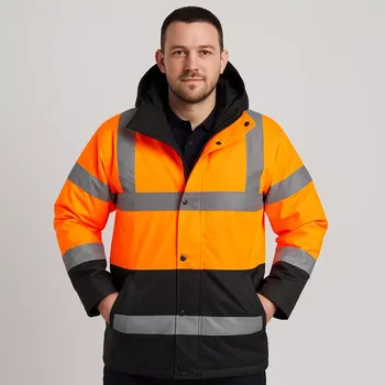 reflexní vesta Reflexní bunda PORTWEST S467 Hi-Vis TRAFFIC (dvoubarevná oranžová/šedá, velikost M)