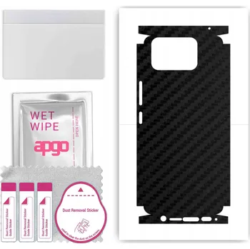 Pouzdro na mobilní telefon Fólie na ZÁDA + BOKY pro Asus Zenfone 12 Ultra - Karbonová Černá