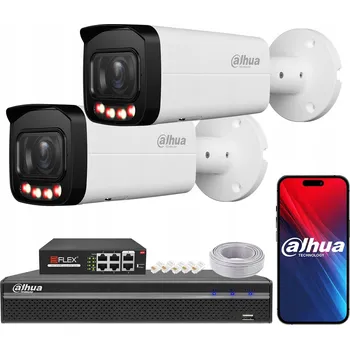 Bezpečnostní kamera Monitorovací sada DAHUA 2x IP kamera 6 Mpx IPC-HFW2649T-ZAS-IL WizSense PoE