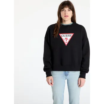 Pánská mikina Mikina Guess Jeans Oversized Iconic Sweatshirt Jet Black A996 M