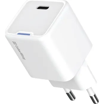 Datový kabel COLORWAY 1x USB-C/ síťová nabíječka/ GaN/ PD/ PPS/ 30W/ Bílá