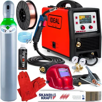 Svářečka Svářecí poloautomat IDEAL EXPERT MIG 215 LCD MMA TIG 230V 200A hliník