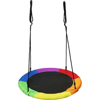 Zahradní houpačka Textilomanie Zahradní houpací kruh TWIZZY 110 cm Černá