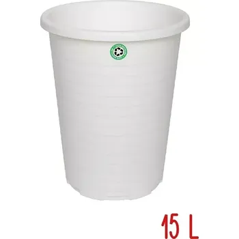 Odpadkový koš Koš na papír 15 l - bílý