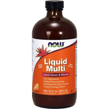 Now Foods Tekutý multivitamin - Liquid Multi (473 ml, Tropický pomeranč)