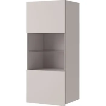 Knihovna GIB Závěsná vitrína Calabrini kašmír LED osvětlení: Včetně LED osvětlení