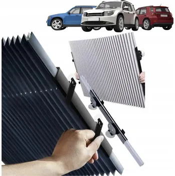 Roleta Šedá roleta proti slunci 70x160 cm ABS