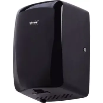 Vysoušeč rukou Simex vysoušeč rukou kovový Black Exclusive 1200 W