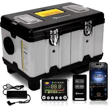 Sunster 8 kW Toolbox Dieslový vzduchový ohřívač 12/24 V, 110-240 V, bluetooth