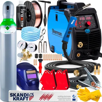 Svářečka POLOAUTOMATICKÁ SVAŘEČKA SHERMAN DIGIMIG 225 GDS MIG MAG MMA TIG 230V 220A