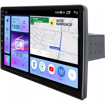 GPS navigace UNIVERZÁLNÍ AUTO RÁDIO NAVIGACE GPS ANDROID 10 PALCŮ 1DIN 4GB 64GB