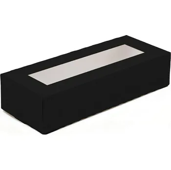 Jednorázové nádobí Toppapír Kartonový box na sushi s oknem 220/90/50mm 300ks