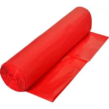 Pytle na odpadky Pytel na odpad 120 l, 70 x 110 cm, role 15 ks, 90 um - červené