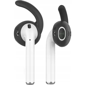 Příslušenství pro sluchátka AHASTYLE Silikonové nástavce do uší pro AirPods 3, velikosti S/M/L, 3 páry, černé