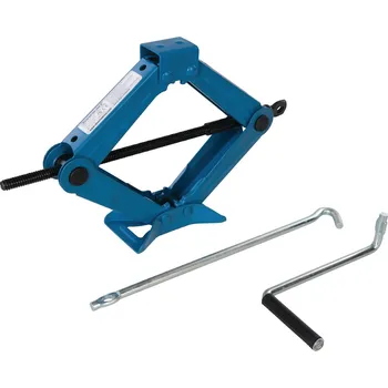 zvedák Silverline Nůžkový zvedák 1 t – Silverline, kompaktní a snadno skladovatelný 755985