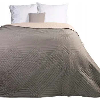 Prostěradlo Přehoz na postel Darymex z mikrovlákna 170 cm x 210 cm šedý