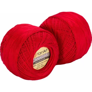 Galanterie Yarn Art Canarias 6328 Red Háčkovací příze