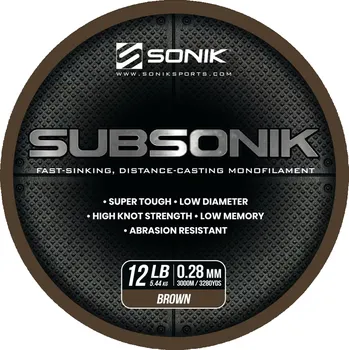 Sonik Vlasec Subsonik Brown 3000m - Sonik Vlasec Subsonik Brown 3000m 0,28mm 12lb