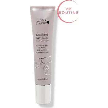 Péče o oční okolí 100% Pure Oční noční krém Retinol 15 ml