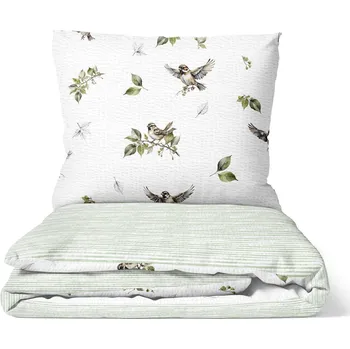 Povlečení DARRÉ Krepové povlečení Lehkost přírody Velikost: 140 x 200 + 70 x 90