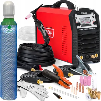 Svářečka INVERTOROVÁ SVAŘEČKA IDEAL EXPERT TIG 220 AC/DC LCD PULS MMA IGBT