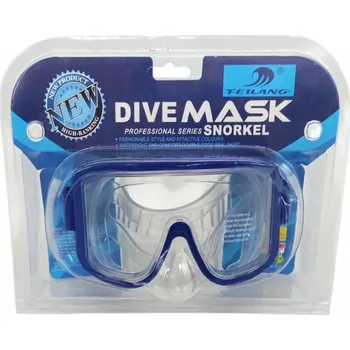 Potápěčské vybavení POTÁPĚČSKÉ BRÝLE POTÁPĚČSKÉ BRÝLE PRO PLAVÁNÍ, VZDUCHOTĚSNÁ, KOMFORTNÍ, MODRÁ