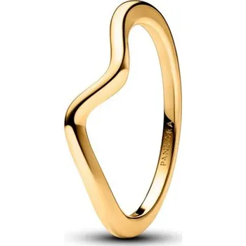 Prsten Leštěný zvlněný prsten PANDORA 58 163095C00-58