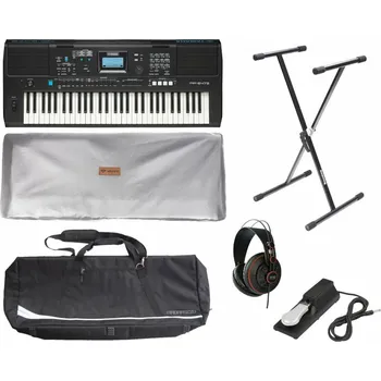 Keyboard Yamaha PSR-E473 DELUXE SET Keyboard s dynamikou