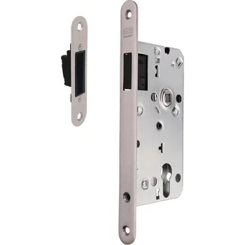 zadlabací zámek LOB Zámek jednobodový magnetický 72x55 PZ, nerez, včetně seřiditelného protiplechu