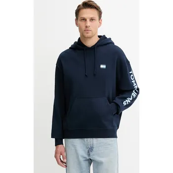 Pánské oblečení Bavlněná mikina Tommy Jeans DM0DM21834 námořnická modř 59X, vel. XXL