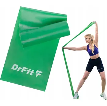 Rehabilitační pás / Odporová guma z latexu pro protahování – silná, 2 m DrFit