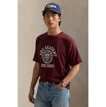 Pánské tričko Tričko Polo Ralph Lauren 710971836 burgundské 93X, vel. S