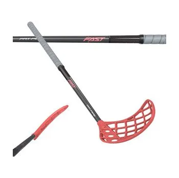 Florbalová hůl Fat Pipe FAST 31 ALMOST RED SILK Florbalová hůl korálová, Levá (levá ruka dole), 92cm (=102cm)