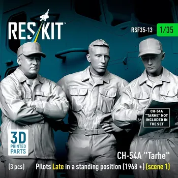 Plastikový model Reskit 1/35 CH-54A 'Tarhe' pilots Late stand.1968+