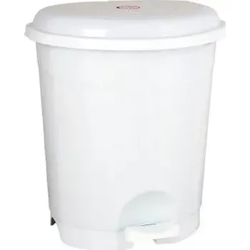 Odpadkový koš Odpadkový koš nášlapný 22 l, bílý