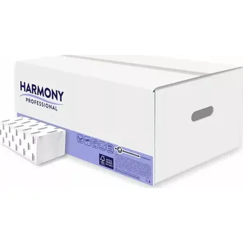 Papírový ručník Harmony Professional Papírové ručníky ZZ recykl, 2 vr., recykl 75% bělost, 3000 ks