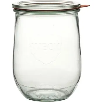 Zavařovací sklenice Weck Zavařovací sklenice 1 l, tvar tulipán, 4 ks