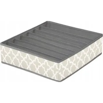 Úložný box Krabička na prádlo v odstínech šedé a stříbrné