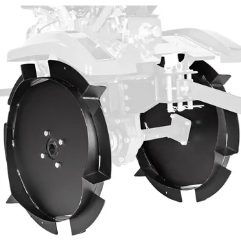 Kultivátor Železná kola pro kultivátor Hahn & Sohn Cedrus GL06 (plná, 6 lopatek)