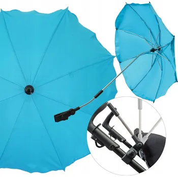 Deštník Slunečník na kočárek Skyline 68 cm modrý