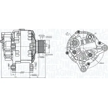Alternátor Alternátor MAGNETI MARELLI 063739064010