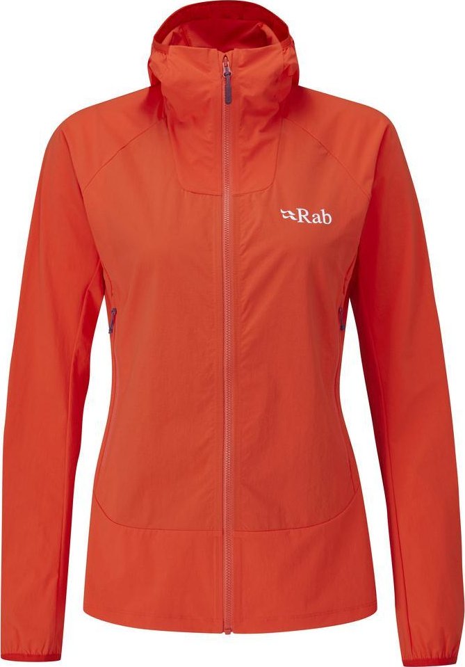 Dámská softshellová bunda Rab Borealis Jacket Barva: Grapefruit, Velikost: XS